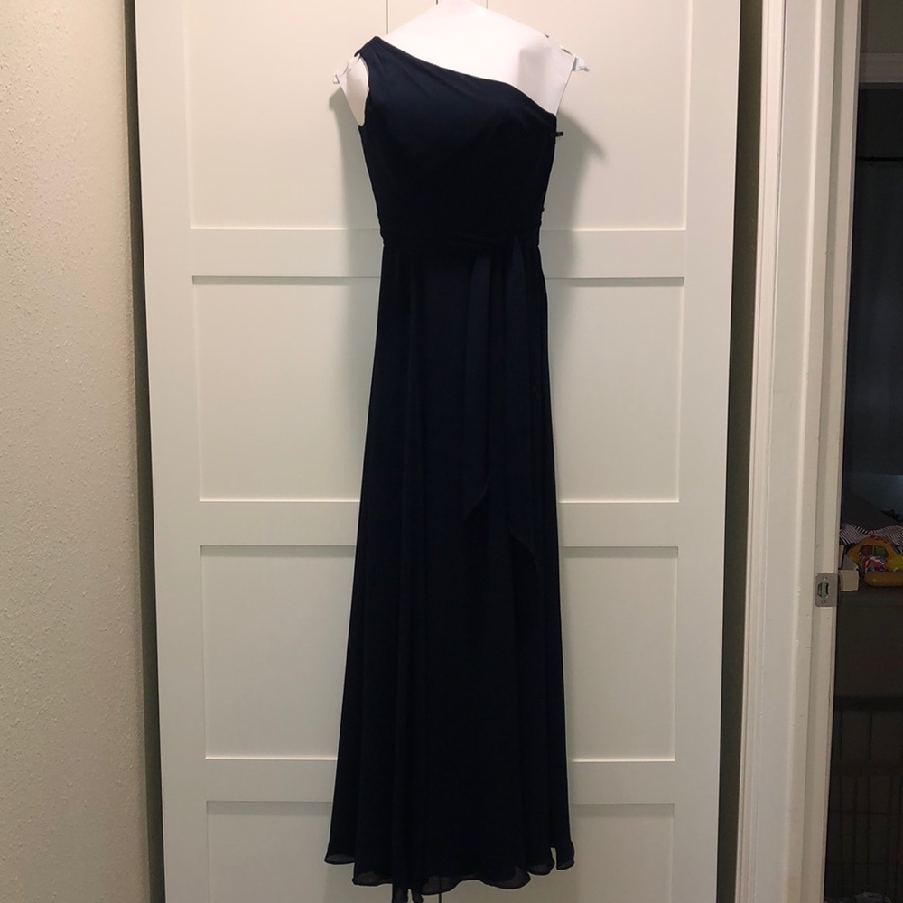 Amsale Bridesmaid Dress in Midnight Blue Sz 0